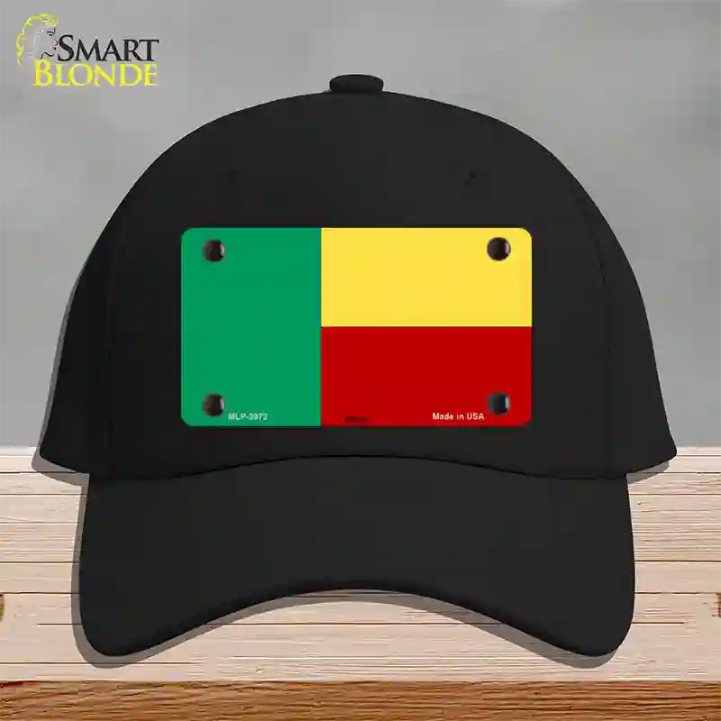 Benin Flag Novelty License Plate Hat Cotton / Black