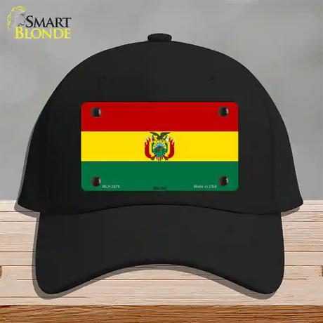 Bolivia Flag Novelty License Plate Hat Cotton / Black