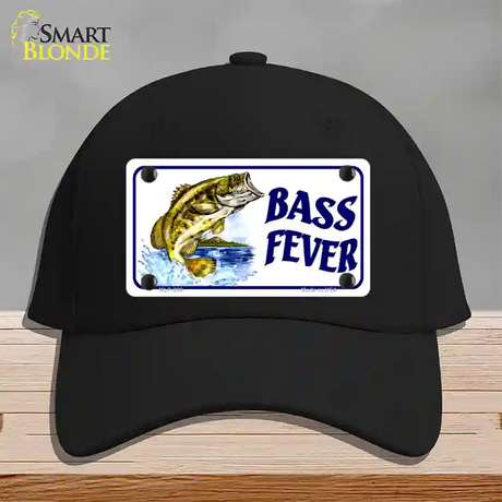 Bass Fever Novelty License Plate Hat Cotton / Black