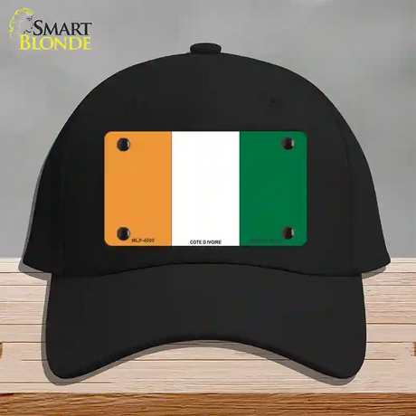 Cote D Ivoire Flag Novelty License Plate Hat Cotton / Black