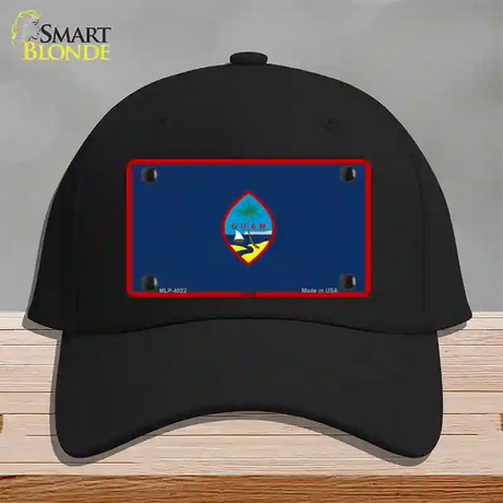 Guam Flag Novelty License Plate Hat Tag Cotton / Black