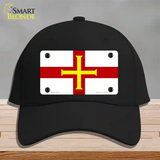 Guernsey Flag Novelty License Plate Hat Cotton / Black