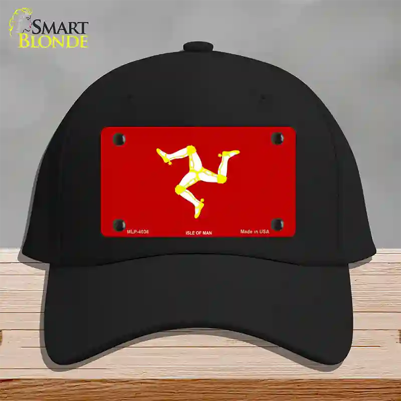 Isle Of Man Flag Novelty License Plate Hat Cotton / Black