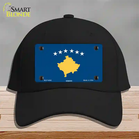 Kosovo Flag Novelty License Plate Hat Cotton / Black