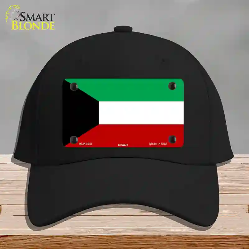 Kuwait Flag Novelty License Plate Hat Cotton / Black