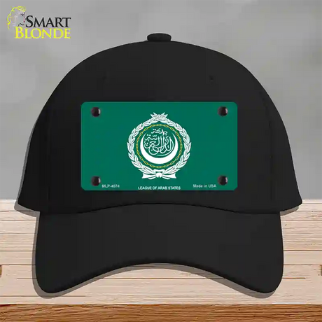 League Of Arab States Flag Novelty License Plate Hat Cotton / Black