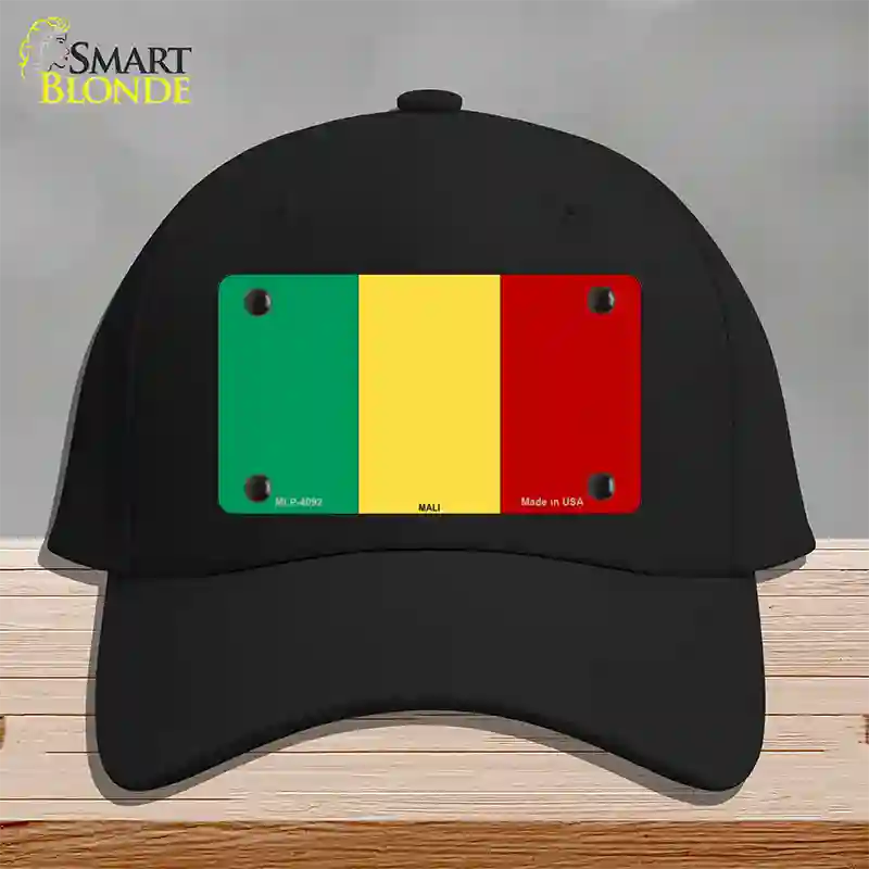 Mali Flag Novelty License Plate Hat Cotton / Black