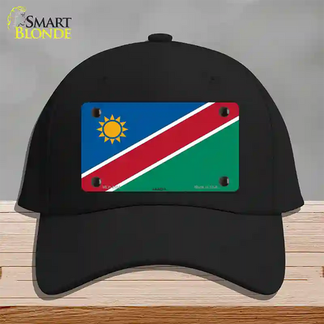 Namibia Flag Novelty License Plate Hat Cotton / Black