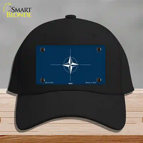 Nato Flag Novelty License Plate Hat Cotton / Black