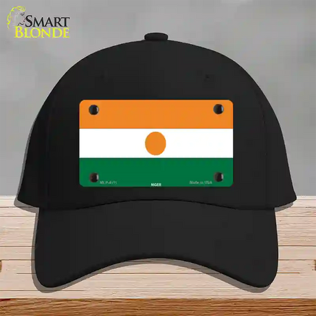 Niger Flag Novelty License Plate Hat Cotton / Black