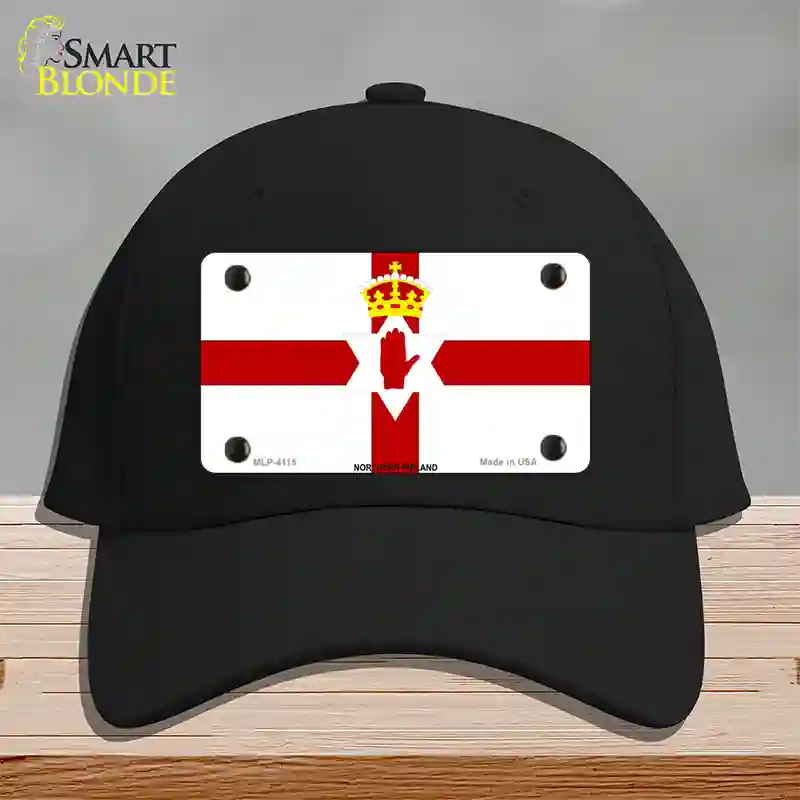 Northern Ireland Flag Novelty License Plate Hat Cotton / Black