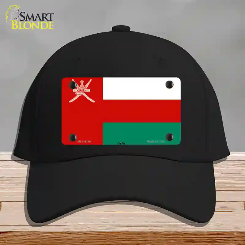 Oman Flag Novelty License Plate Hat Cotton / Black