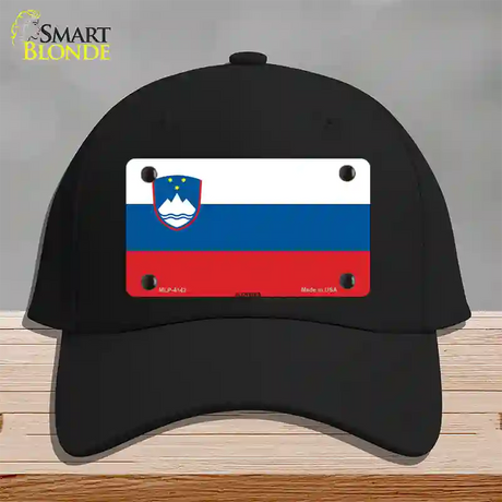 Slovenia Flag Novelty License Plate Hat Cotton / Black