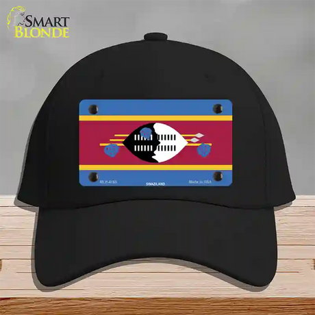 Swaziland Flag Novelty License Plate Hat Cotton / Black