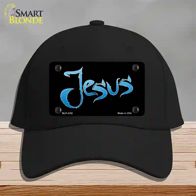 Jesus Novelty License Plate Hat Cotton / Black