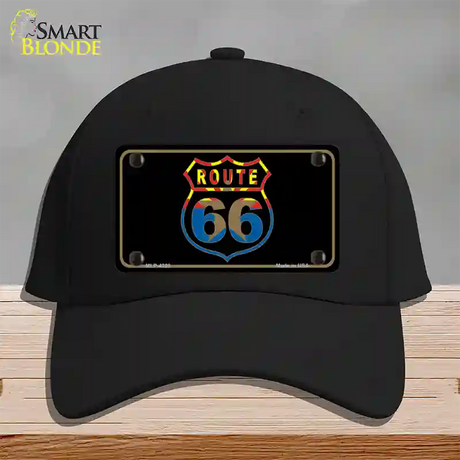 Route 66 Logo Arizona Flag Novelty License Plate Hat Cotton / Black