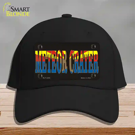 Meteor Crater Arizona Flag Novelty License Plate Hat Cotton / Black