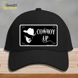 Cowboy Up License Novelty License Plate Hat Cotton / Black