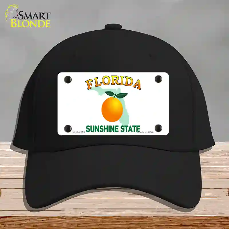 Florida State Novelty License Plate Hat Cotton / Black