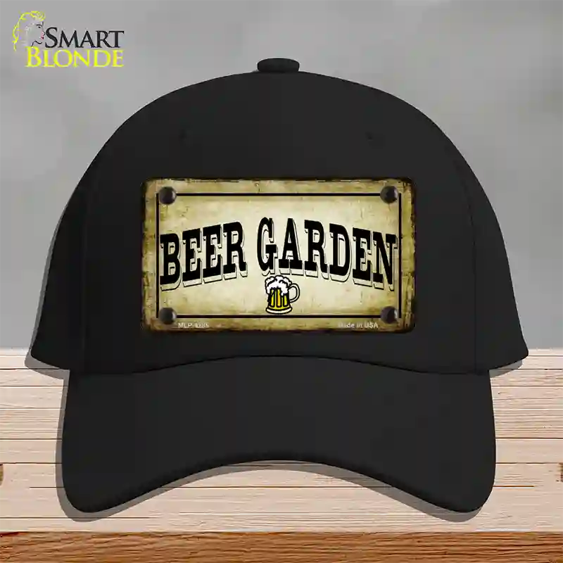 Beer Garden Novelty License Plate Hat Cotton / Black