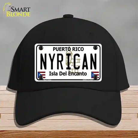 Nyrican Puerto Rico Novelty License Plate Hat Cotton / Black