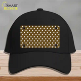 Brown Polka Dot Novelty License Plate Hat Cotton / Black