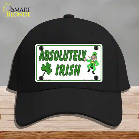 Absolutely Irish Novelty License Plate Hat Cotton / Black