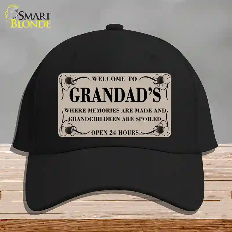 Welcome To Grandads Novelty License Plate Hat Cotton / Black