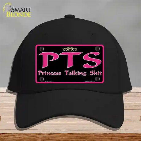 P.T.S. Novelty License Plate Hat Cotton / Black