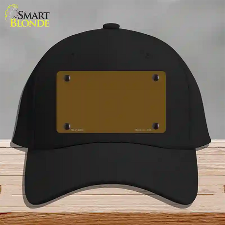 Brown Solid Novelty License Plate Hat Cotton / Black