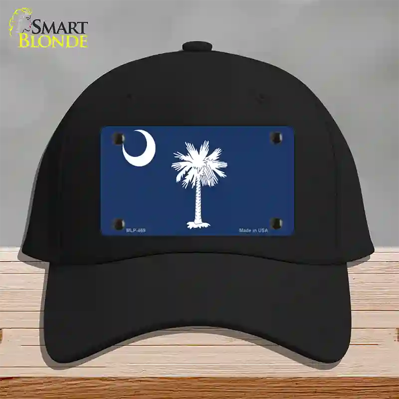 South Carolina State Flag Novelty License Plate Hat Cotton / Black