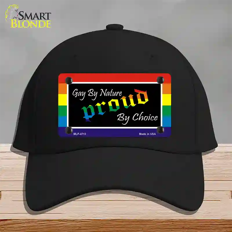 Gay By Nature Novelty License Plate Hat Cotton / Black