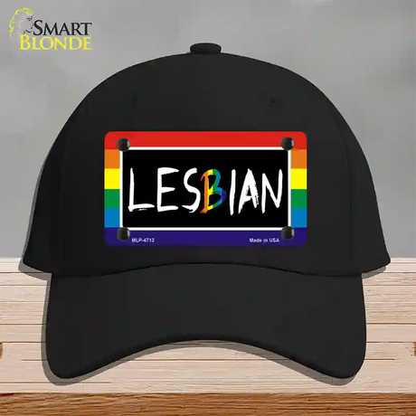 Lesbian Novelty License Plate Hat Cotton / Black