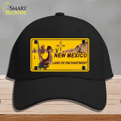 Roadrunner New Mexico Novelty License Plate Hat Cotton / Black