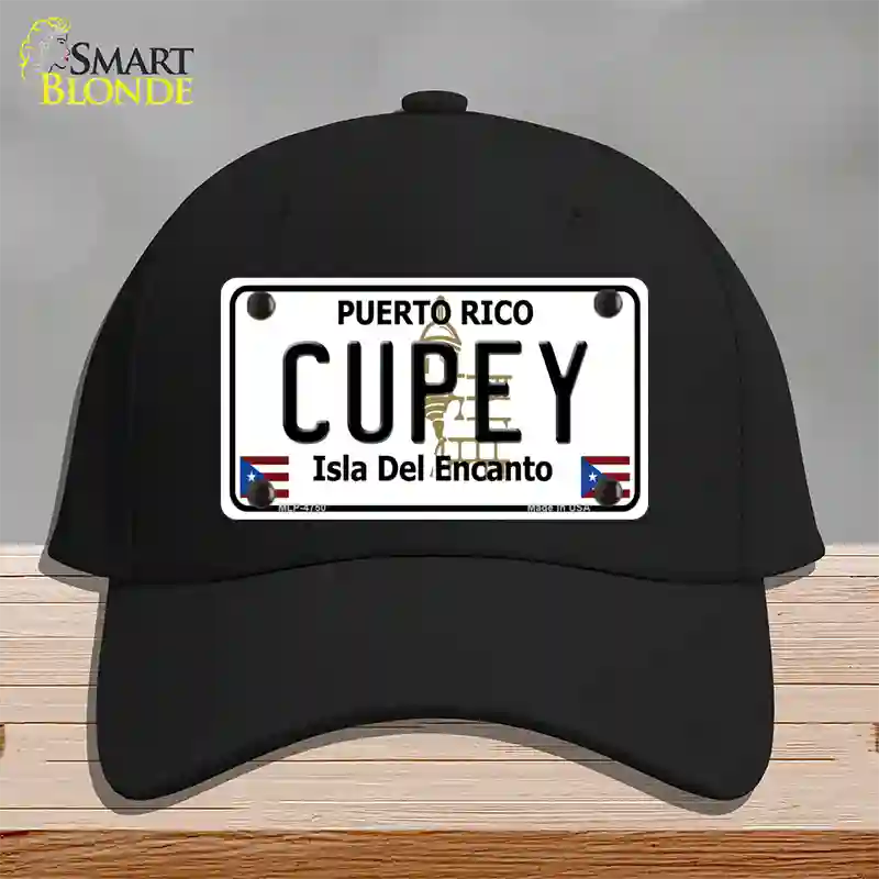 Cupey Puerto Rico Novelty License Plate Hat Cotton / Black