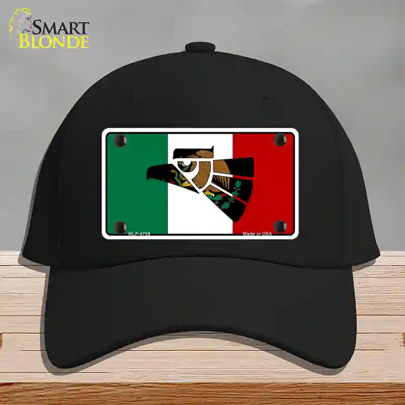 Made In Mexico Flag Novelty License Plate Hat Cotton / Black