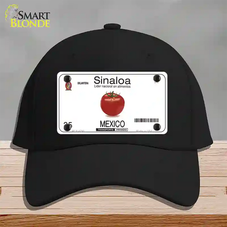 Sinaloa Mexico Novelty License Plate Hat Cotton / Black