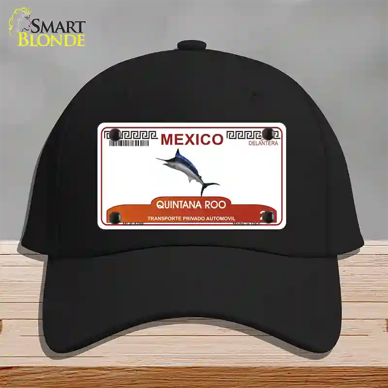 Quintana Roo Mexico Novelty License Plate Hat Cotton / Black