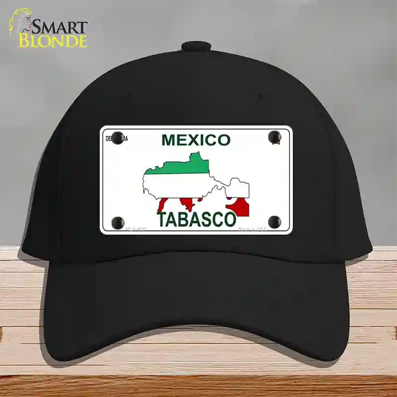 Tabasco Mexico Novelty License Plate Hat Cotton / Black