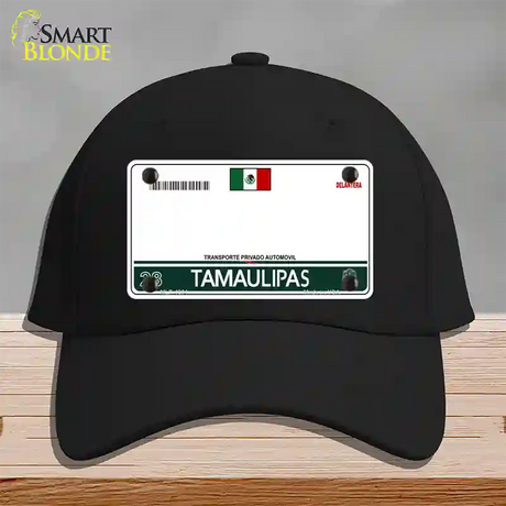 Tamaulipas Mexico Blank Novelty License Plate Hat Cotton / Black