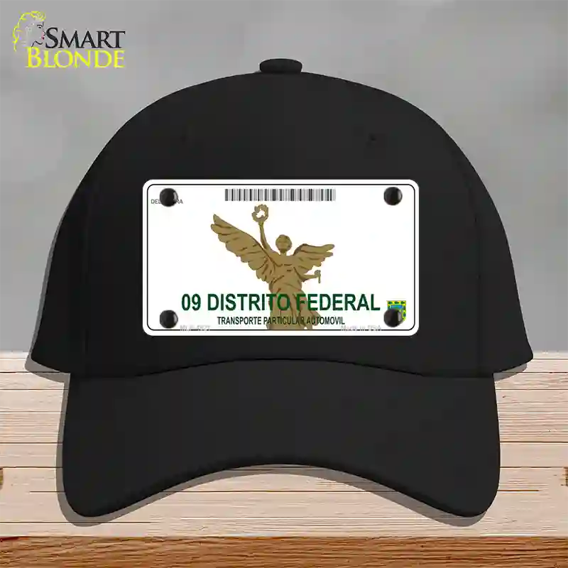 Distrito Federal Mexico Blank Novelty License Plate Hat Cotton / Black