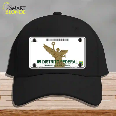 Distrito Federal Mexico Blank Novelty License Plate Hat Cotton / Black