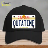 California Outtatime Novelty License Plate Hat Cotton / Black