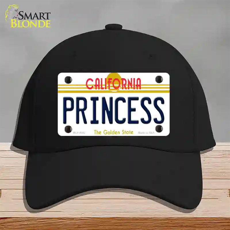 Princess California Novelty License Plate Hat Cotton / Black