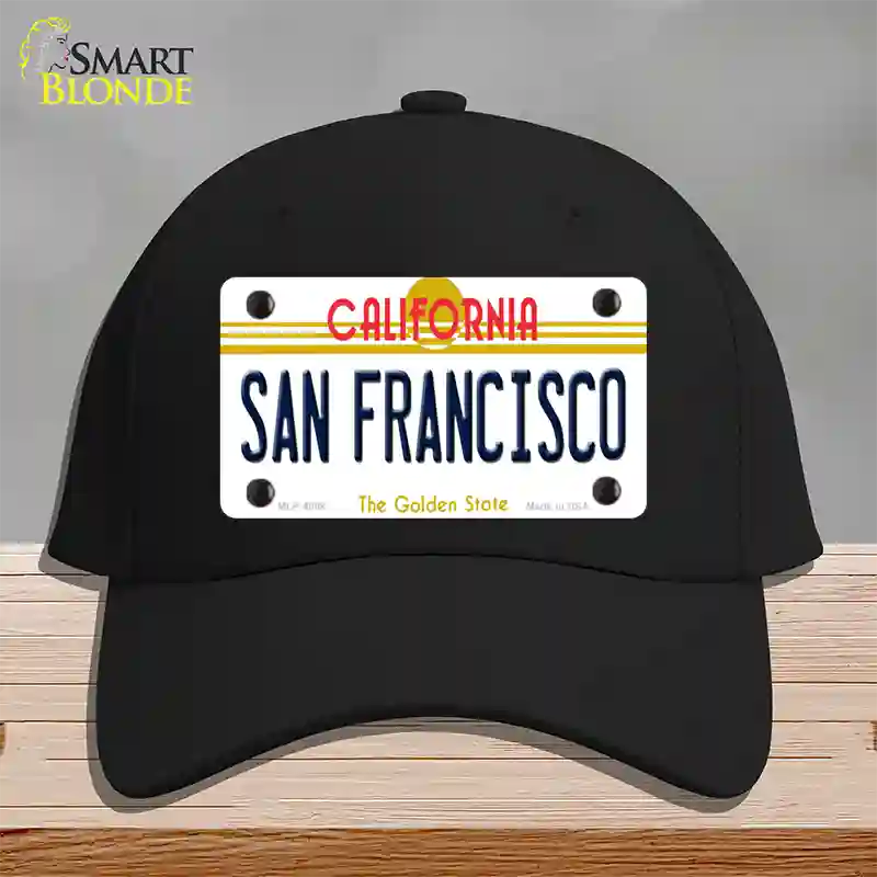 San Francisco California Novelty License Plate Hat Cotton / Black