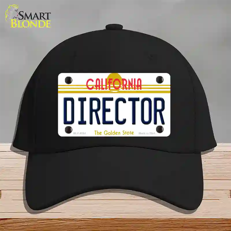 Director California Novelty License Plate Hat Cotton / Black