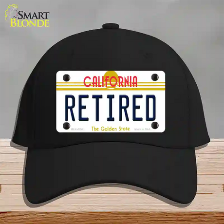 Retired California Novelty License Plate Hat Cotton / Black