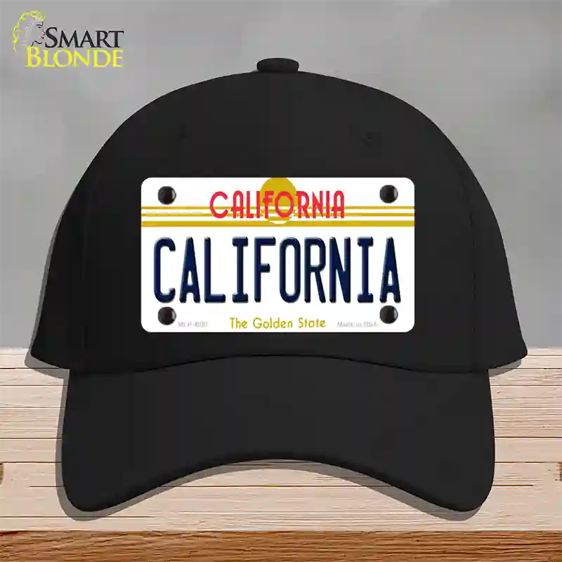 California Novelty License Plate Hat Cotton / Black