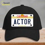 Actor California Novelty License Plate Hat Cotton / Black