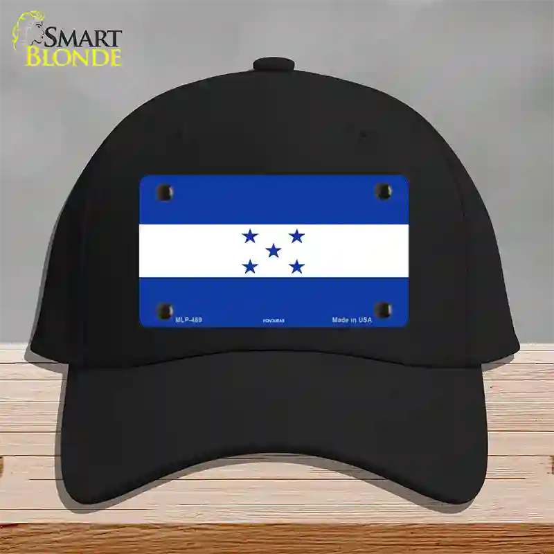 Honduras Flag Novelty License Plate Hat Cotton / Black